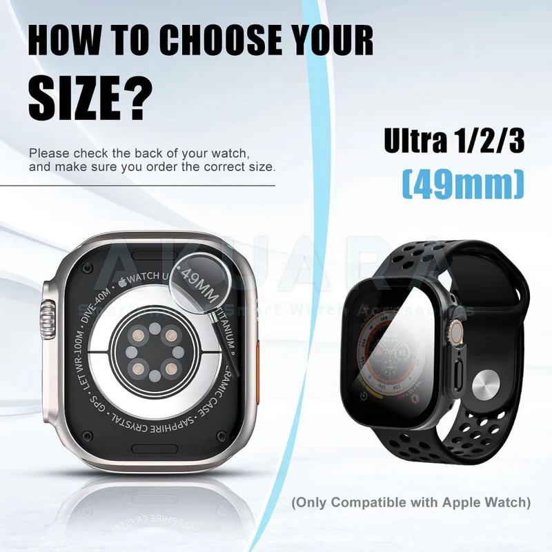 کاور آکوآرا مدل Privacy Protection مناسب برای اپل واچ Ultra / Ultra 2 49mm
