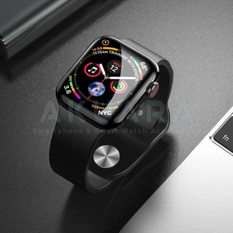 محافظ صفحه نمایش آکوآرا مدل PMMA مناسب برای اپل واچ سری 4/5/6/SE سایز 40mm