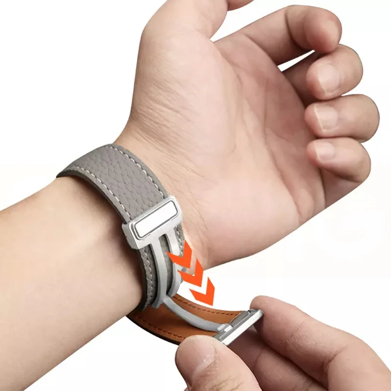 بند اسپریگ مدل MAG Leather TW مناسب برای ساعت هوشمند شیائومی Redmi Watch 5 Active / Watch 5 Lite