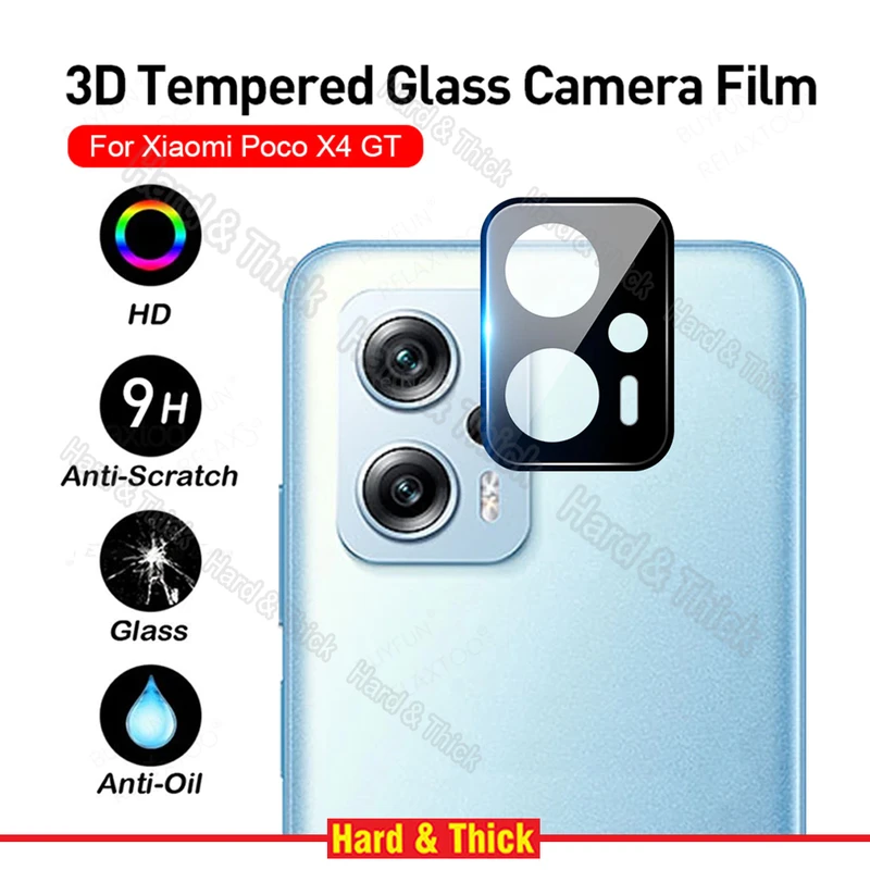 محافظ لنز دوربین هارد اند تیک مدل 3D-HT مناسب برای گوشی موبایل شیائومی POCO X4 GT 5G