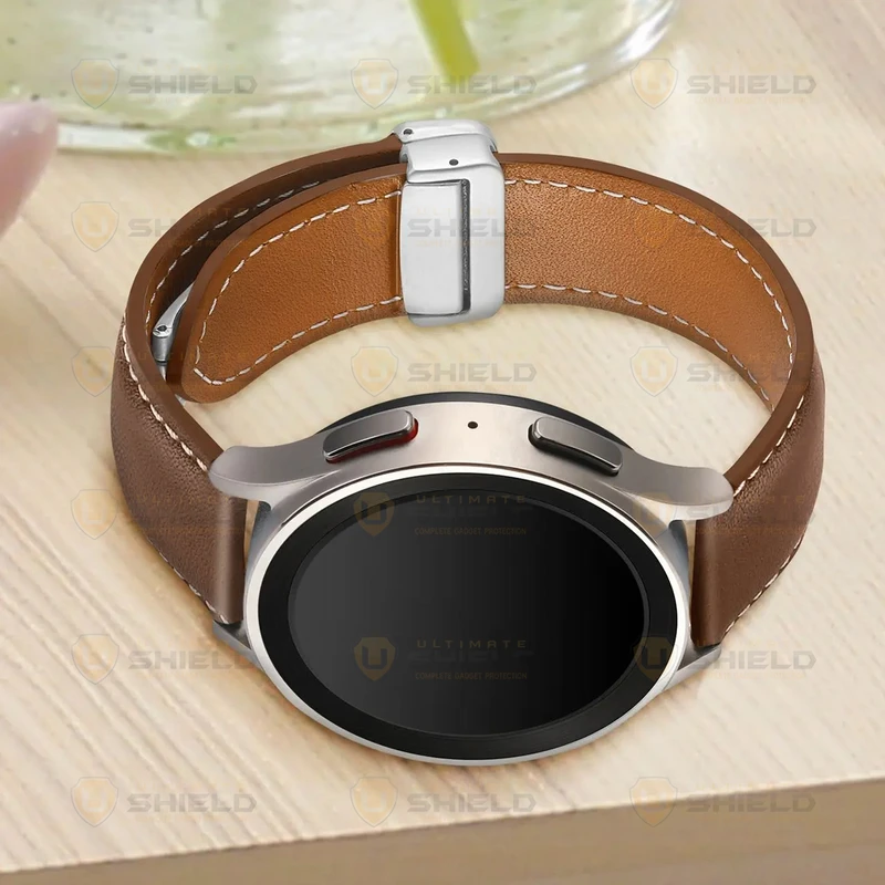 بند آلتیمیت شیلد مدل MAG Leather UL TW مناسب برای ساعت هوشمند سامسونگ Galaxy Gear S3 Frontier SM-R760 / Neo R381 / Live 382