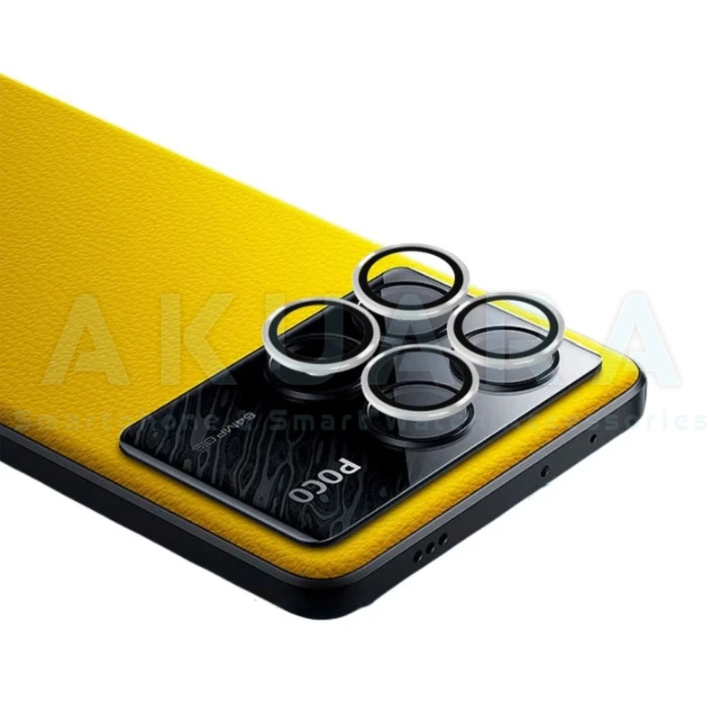 محافظ لنز دوربین رینگی آکوآرا مدل Ring STL مناسب برای گوشی موبایل شیائومی Poco X6 Pro