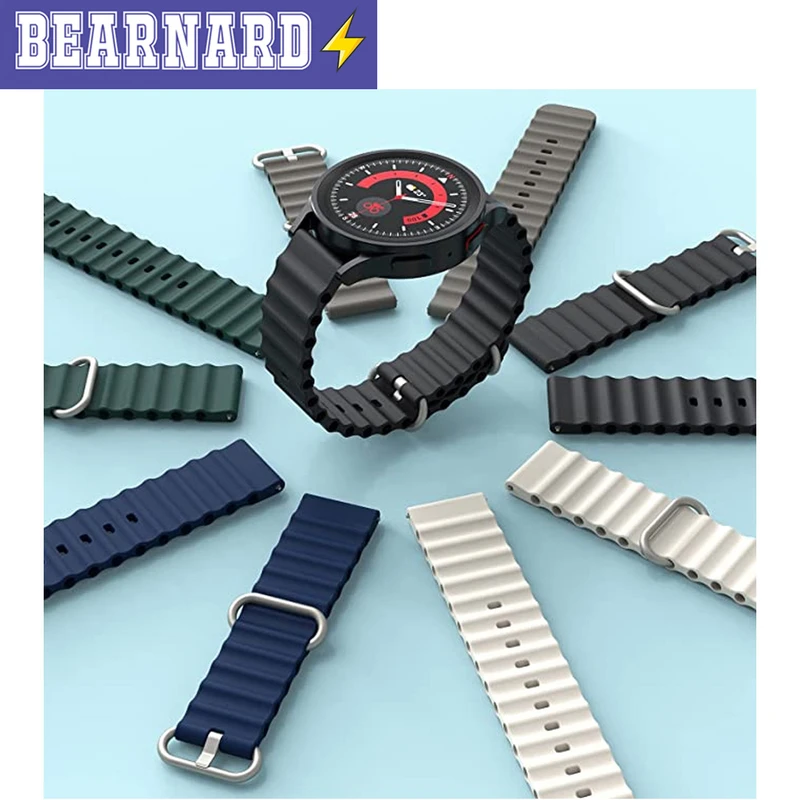 بند برنارد مدل Ocean مناسب برای ساعت هوشمند سامسونگ Galaxy Watch 3 41mm / Watch 4 40mm / Watch 4 42mm / Watch 4 44mm / Watch 4 46mm