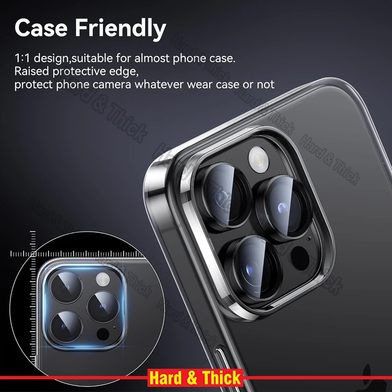 محافظ لنز دوربین هارد اند تیک مدل Ring-Metal-HT مناسب برای گوشی موبایل اپل Iphone 15 Pro Max