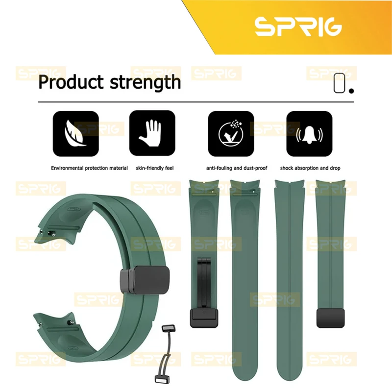 بند اسپریگ مدل Magnetic ORG مناسب برای ساعت هوشمند سامسونگ Galaxy Watch 4/5/6/7/FE سایز 40/43/44/46/47 میلی متری