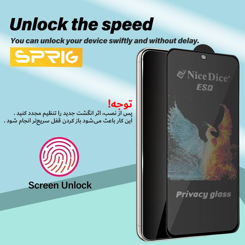 محافظ صفحه نمایش اسپریگ مدل PRV_NICED مناسب برای گوشی موبایل شیائومی Poco X7 Pro بسته دو عددی