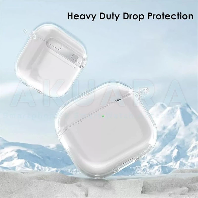 کاور آکوآرا مدل Clear مناسب برای کیس هدفون بی سیم اپل Airpods 4
