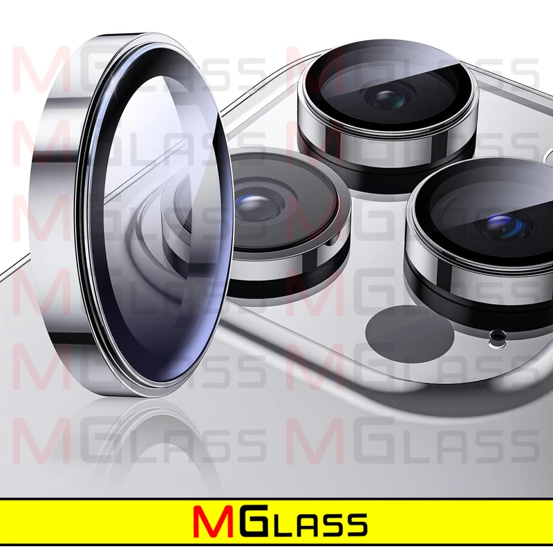 محافظ لنز دوربین ام‌گلس مدل Ring-Metal-MG مناسب برای گوشی موبایل اپل Iphone 15 Pro Max