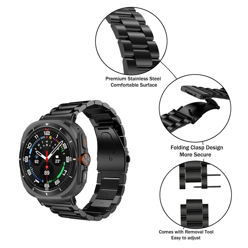 بند نایت مدل 3Bead KT مناسب برای ساعت هوشمند سامسونگ Galaxy Watch 7 Ultra 47mm
