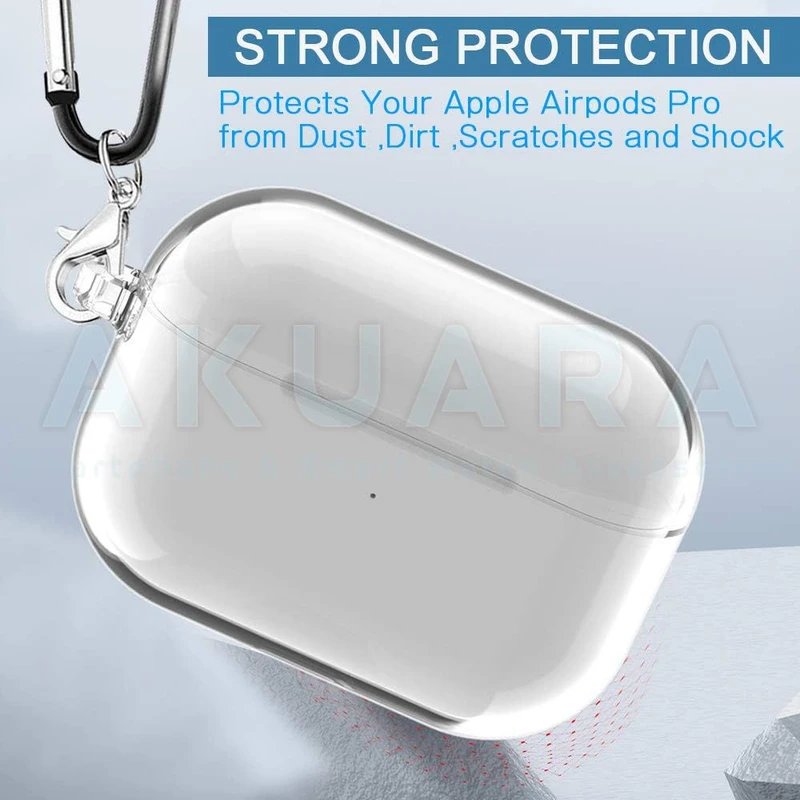 کاور آکوآرا مدل Clear مناسب برای کیس هدفون بی سیم اپل Airpods PRO / PRO2
