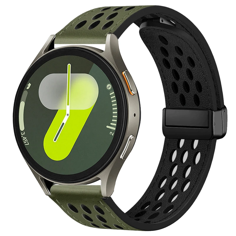 بند اسپریگ مدل Nk Leather magnet مناسب برای ساعت هوشمند سامسونگ Galaxy watch 5 40mm / watch 5 44mm / watch 5 pro 45mm