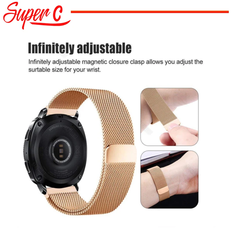بند سوپرسی مدل Milanese مناسب برای ساعت هوشمند سامسونگ Galaxy Watch 5 40mm / Watch 5 44mm