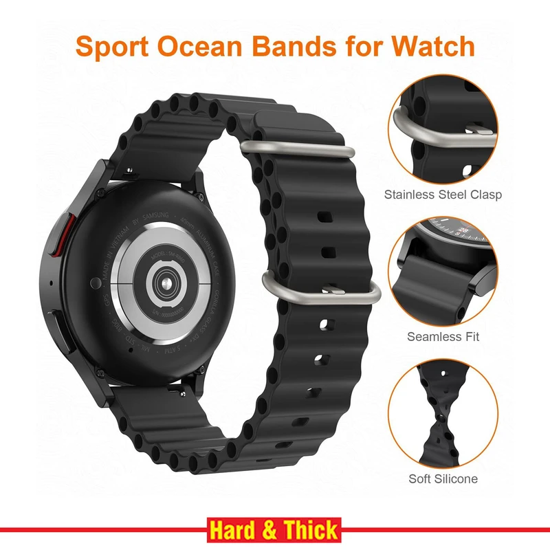 بند هارد اند تیک مدل Ocean-TW-HT مناسب برای ساعت هوشمند شیائومی Mibro X1 / A1
