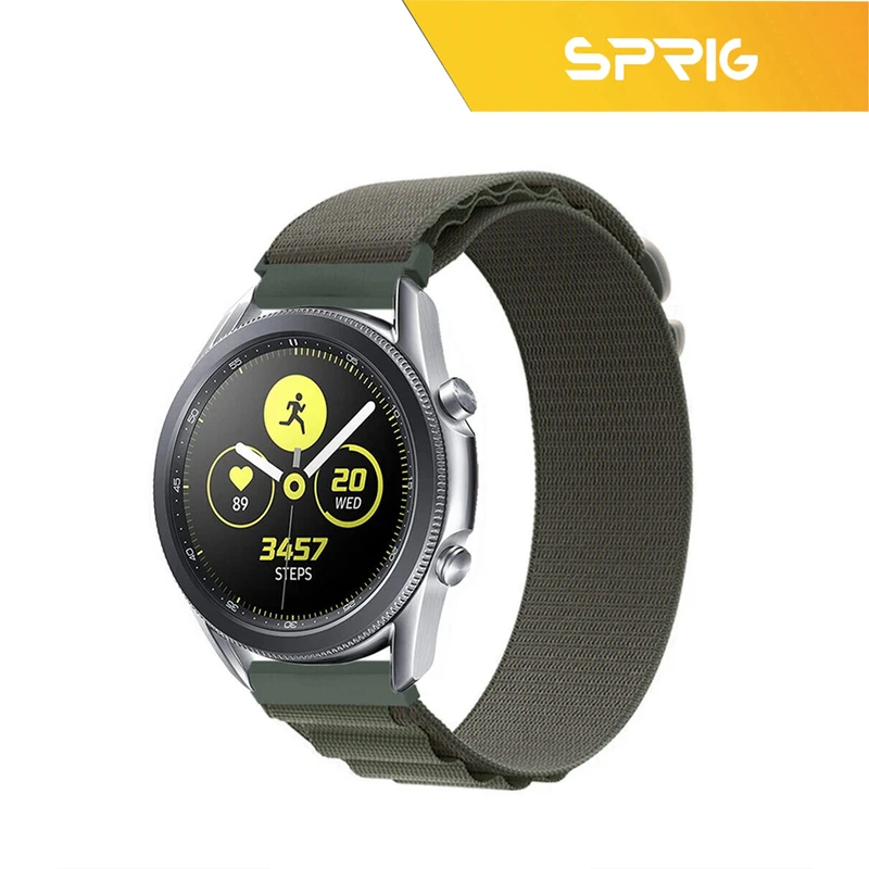 بند اسپریگ مدل Loop Alpine مناسب برای ساعت هوشمند سامسونگ Galaxy Watch Active 1 / Active 2 40mm / Active 2 44mm / Watch 3 size 41mm / Galaxy Watch 4 40mm / watch 4 42mm / watch 4 44mm / watch