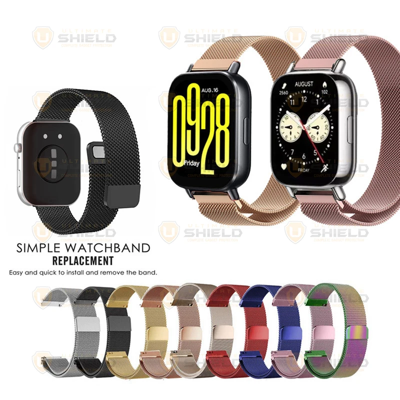 بند آلتیمیت شیلد مدل Milanese UL TW مناسب برای ساعت هوشمند شیائومی Redmi Watch 5 Active / Redmi Watch 5 Lite