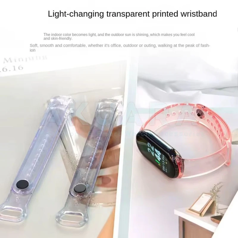 بند آکوآرا مدل Transparence مناسب برای ساعت هوشمند شیائومی Mi Band 9