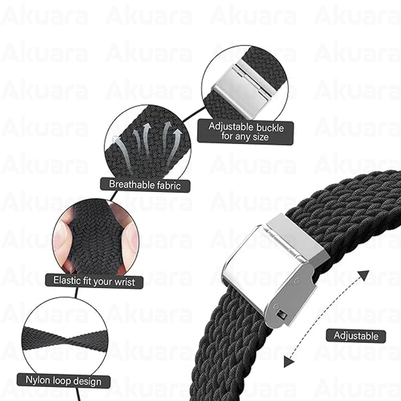 بند ساعت آکوآرا مدل Woven GK مناسب برای ساعت هوشمند شیائومی Mi Band 8