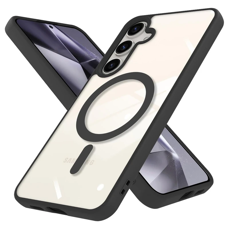 کاور آکوآرا مدل MagSafe GLS مناسب برای گوشی موبایل سامسونگ Galaxy S24 FE به همراه محافظ صفحه نمایش