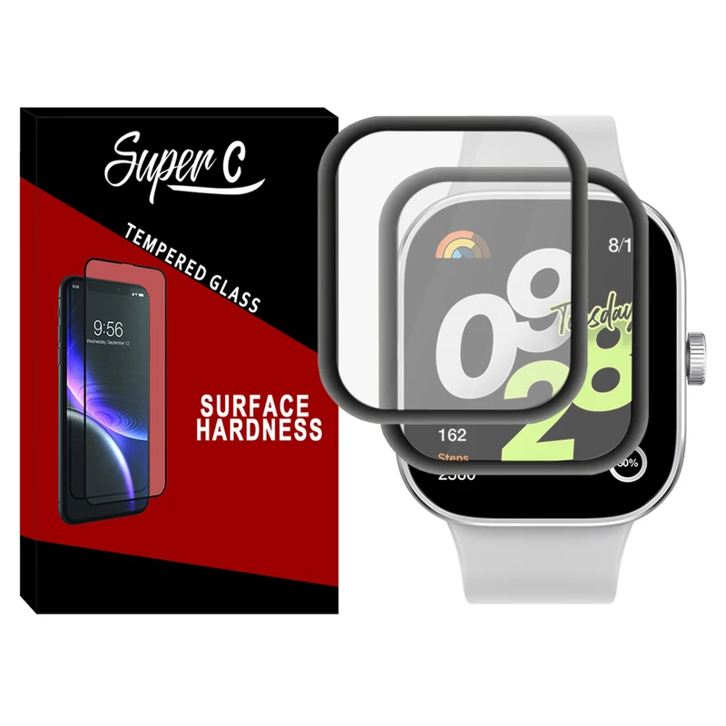 محافظ صفحه نمایش سوپرسی مدل Pmma-SC مناسب برای ساعت هوشمند شیائومی Redmi Watch 4 بسته دو عددی