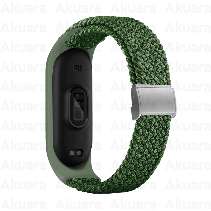 بند ساعت آکوآرا مدل Woven GK مناسب برای ساعت هوشمند شیائومی Mi Band 5/6/7