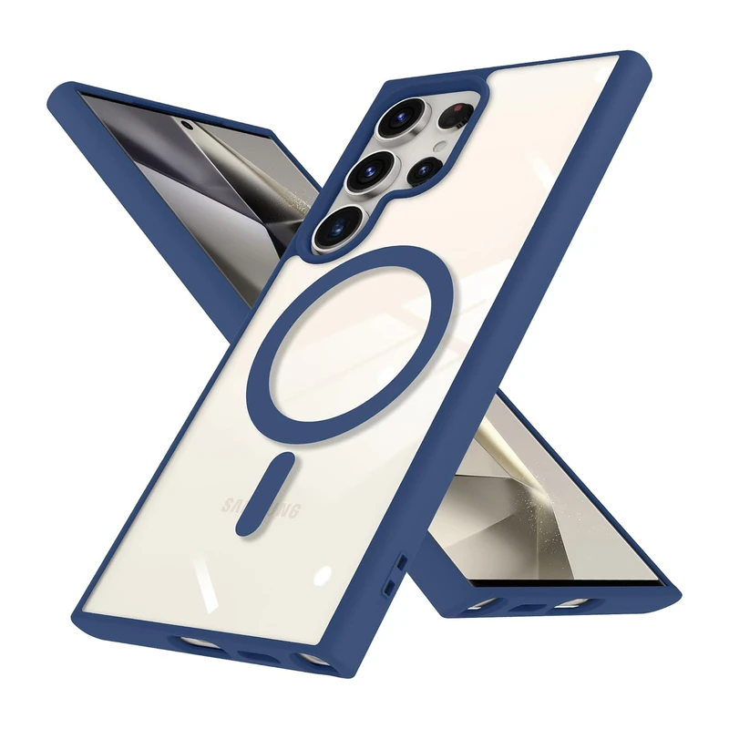 کاور آکوآرا مدل MagSafe BKRNG مناسب برای گوشی موبایل سامسونگ Galaxy S23 Ultra به همراه محافظ لنز دوربین