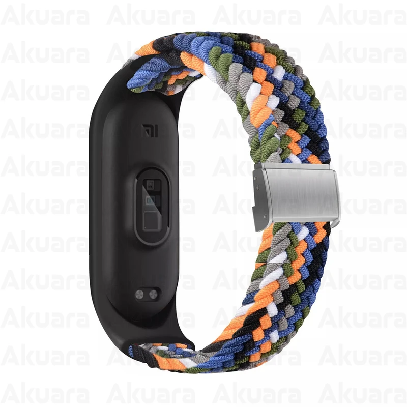 بند ساعت آکوآرا مدل Woven GK مناسب برای ساعت هوشمند شیائومی Mi Band 3/4/5/6/7