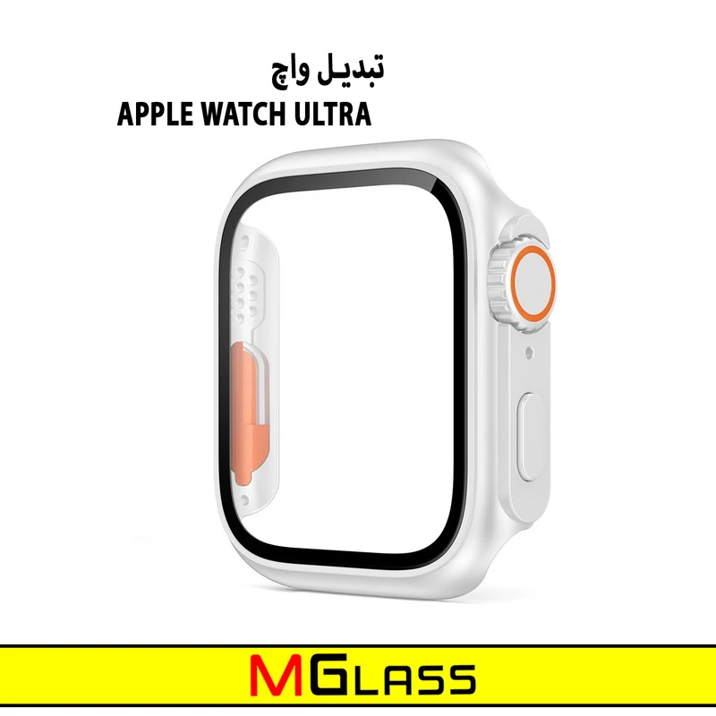 کاور ام‌گلس مدل MG-Ultra مناسب برای اپل واچ Series 4 44mm / Series 5 44mm / Series 6 44mm به همراه محافظ صفحه نمایش