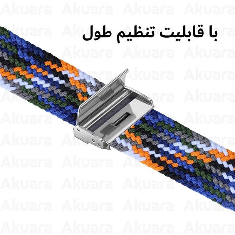 بند ساعت آکوآرا مدل Woven GK مناسب برای ساعت هوشمند شیائومی Mi Band 4/5/6