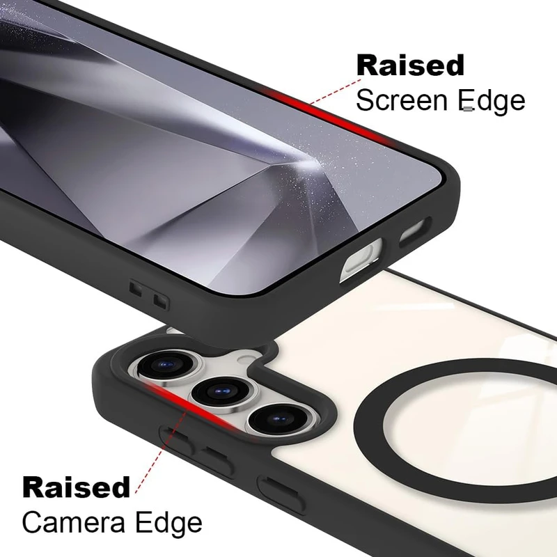 کاور آکوآرا مدل MagSafe BKRNG مناسب برای گوشی موبایل سامسونگ Galaxy S23 FE به همراه محافظ لنز دوربین