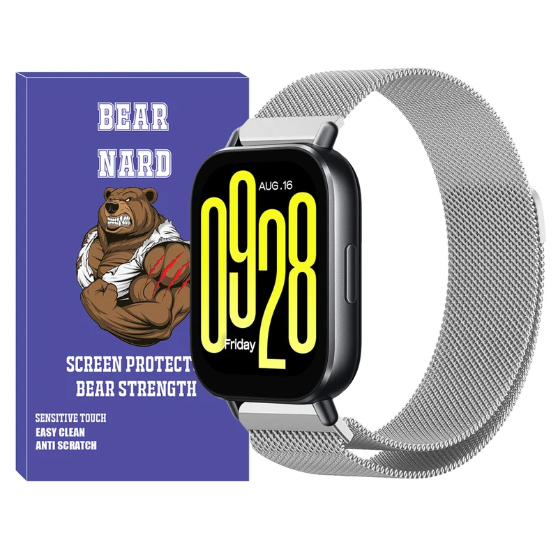 بند برنارد مدل Milanese BR TW مناسب برای ساعت هوشمند شیائومی Redmi Watch 5 Active / Redmi Watch 5 Lite