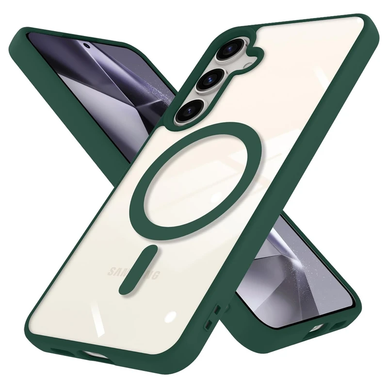 کاور آکوآرا مدل MagSafe BKRNG مناسب برای گوشی موبایل سامسونگ Galaxy S24 FE به همراه محافظ لنز دوربین