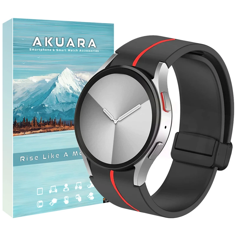 بند آکوآرا مدل Mag Line BKRD مناسب برای ساعت هوشمند سامسونگ Galaxy Watch 6 40mm