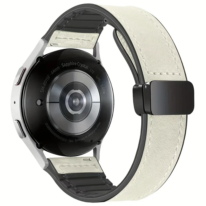 بند آکوآرا مدل Soft WHT Leather AK مناسب برای ساعت هوشمند کیو سی وای GTC / GTS / GS / GT