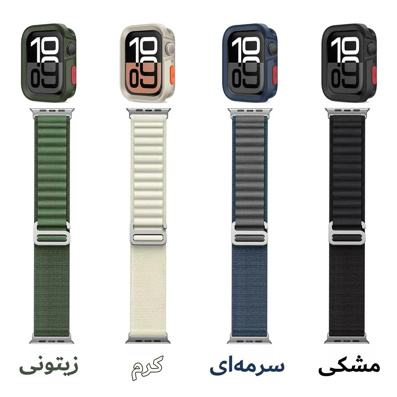 بند آکوآرا مدل Alpine Amizze مناسب برای اپل واچ سری 10 42mm به همراه کاور