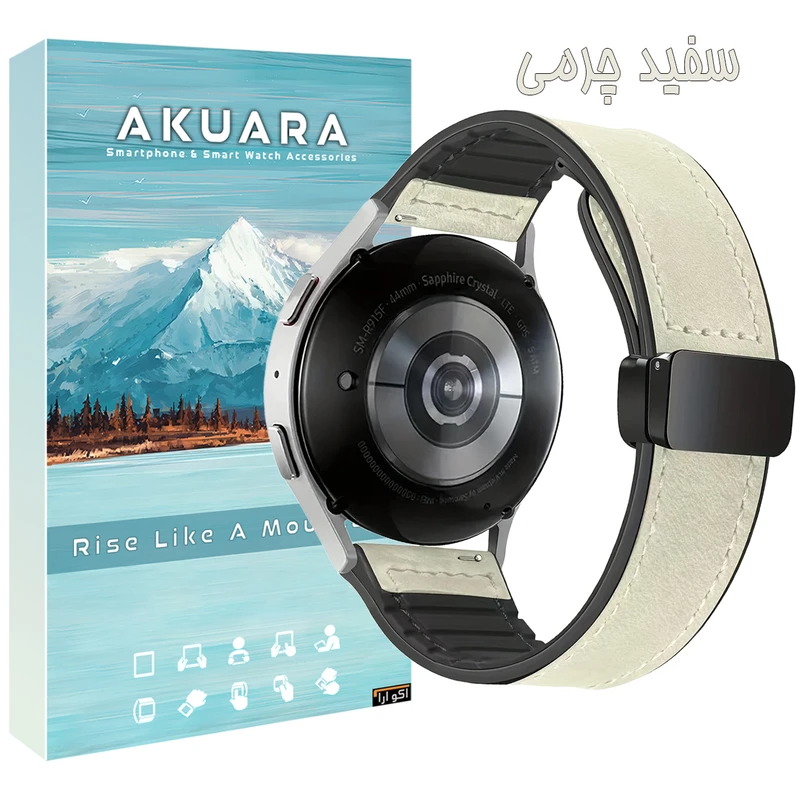 بند آکوآرا مدل Soft WHT Leather AK مناسب برای ساعت هوشمند شیائومی Watch S4 / S4 Sport