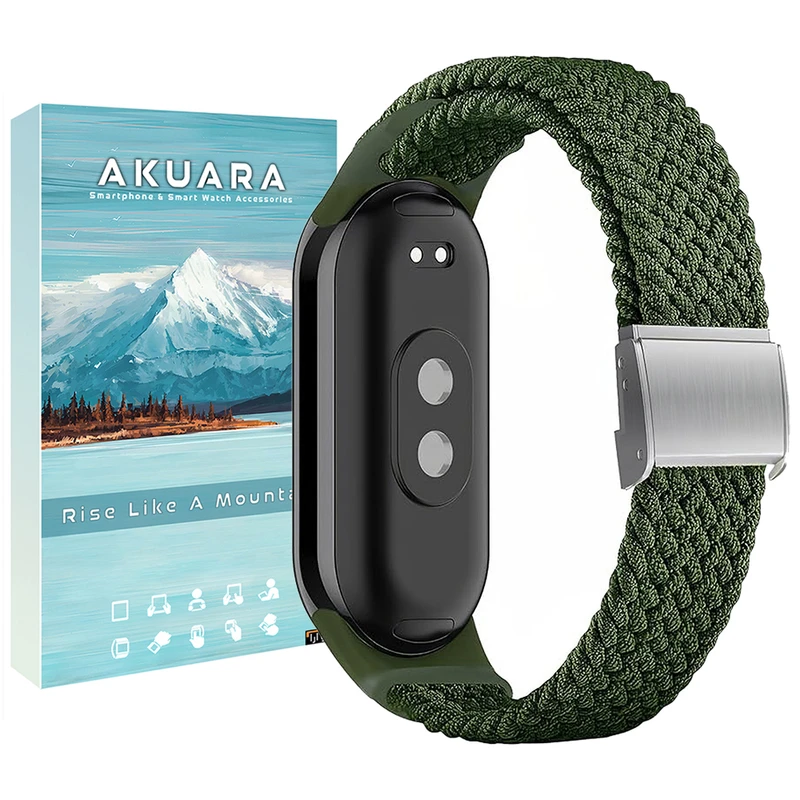 بند ساعت آکوآرا مدل Woven GK مناسب برای ساعت هوشمند شیائومی Mi Band 8/9