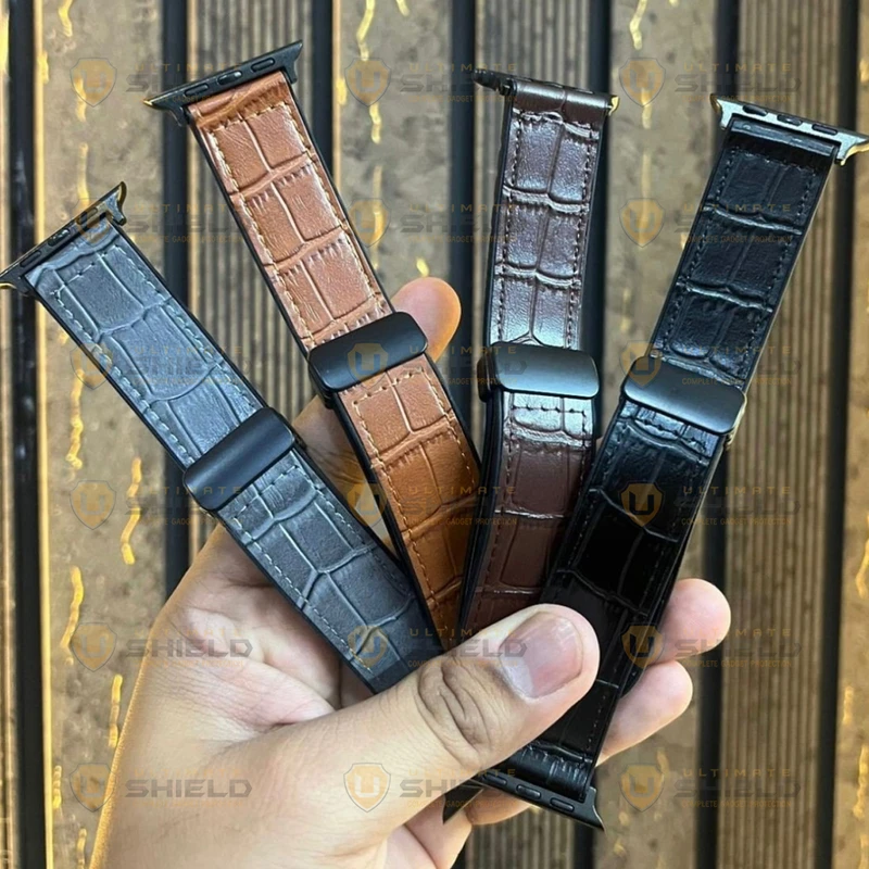 بند آلتیمیت شیلد مدل BB Leather Mag مناسب برای اپل واچ 38/40/41 میلی متری