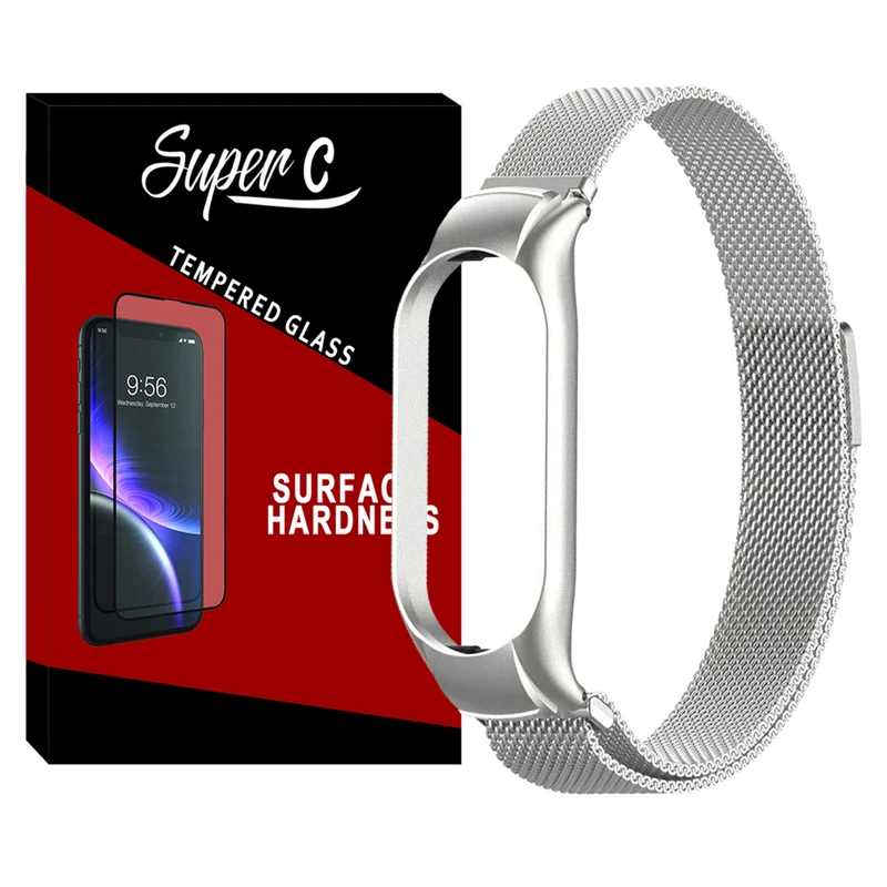 بند سوپرسی مدل Milanese SC مناسب برای ساعت هوشمند شیائومی Mi Band 7