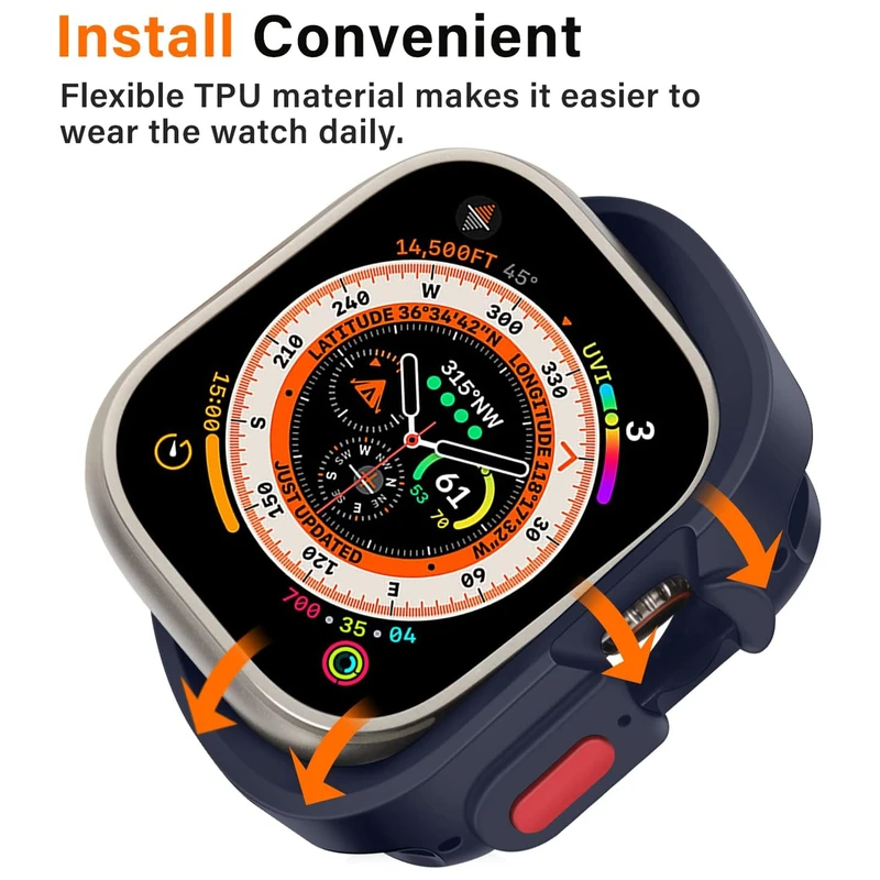 بند آکوآرا مدل Alpine Amizze مناسب برای اپل واچ سری Ultra / Ultra 2 سایز 49mm به همراه کاور