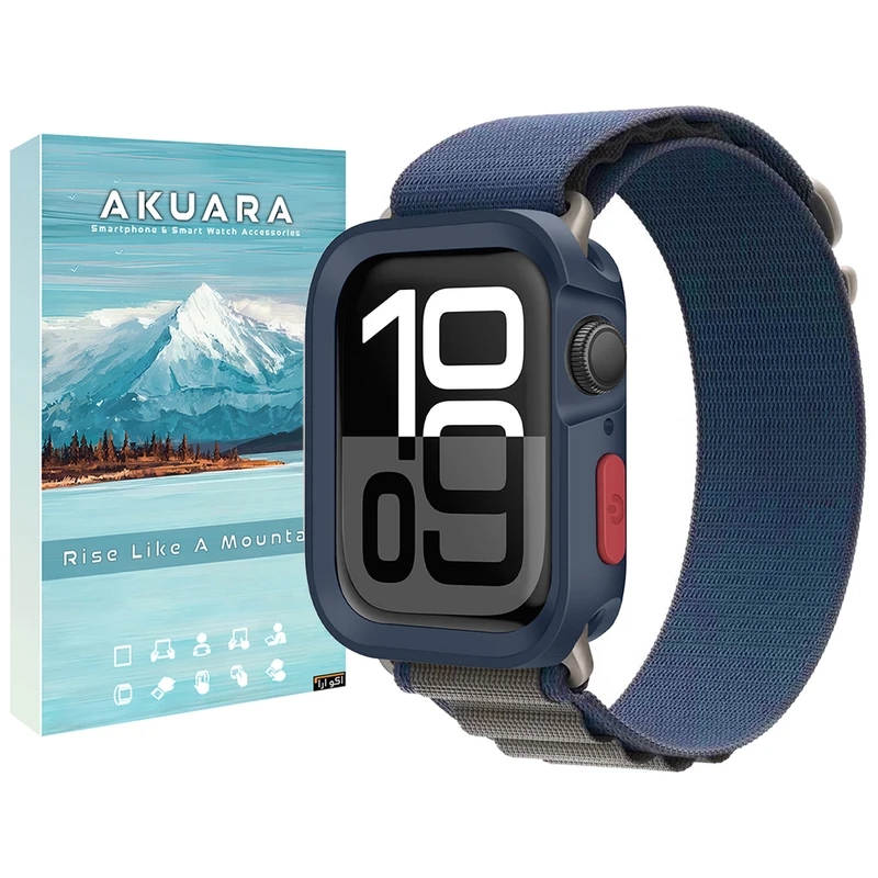 بند آکوآرا مدل Alpine Amizze مناسب برای اپل واچ سری 9 سایز 45mm به همراه کاور
