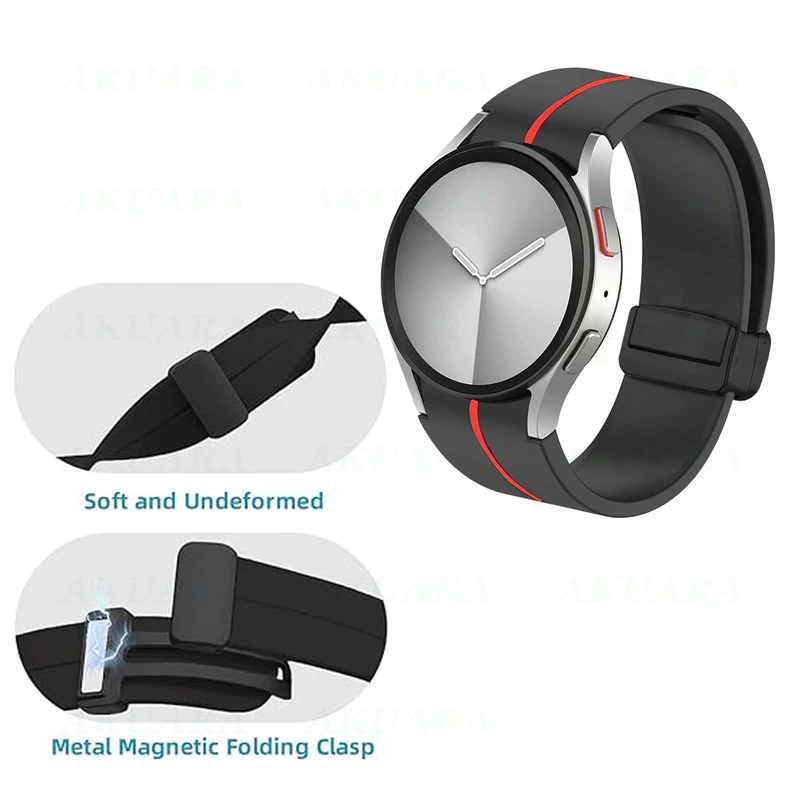 بند آکوآرا مدل Mag Line BKRD مناسب برای ساعت هوشمند سامسونگ Galaxy Watch 6 44mm