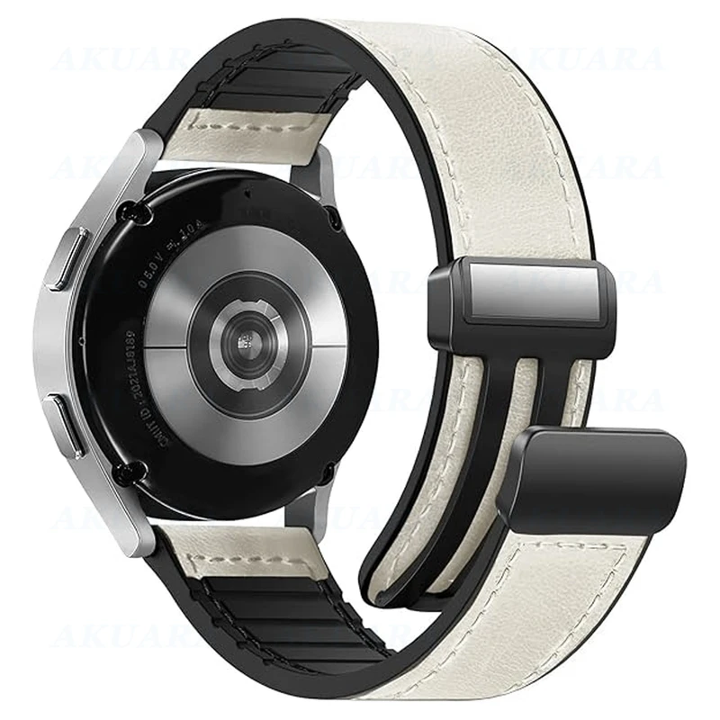 بند آکوآرا مدل Soft WHT Leather AK مناسب برای ساعت هوشمند شیائومی Watch S4 / S4 Sport