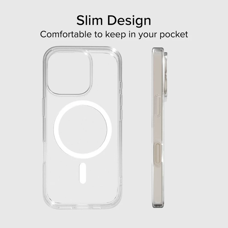 کاور اسپریگ مدل Magset FLNS مناسب برای گوشی موبایل اپل iPhone 16 Pro Max به همراه محافظ صفحه نمایش و محافظ لنز دوربین