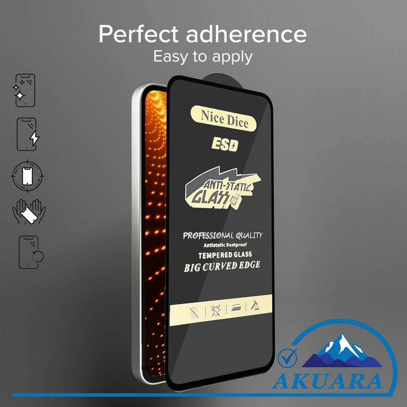 محافظ صفحه نمایش آنتی استاتیک آکوآرا مدل NC Antistatic AKU nas1 مناسب برای گوشی موبایل اپل Iphone 13 / 14