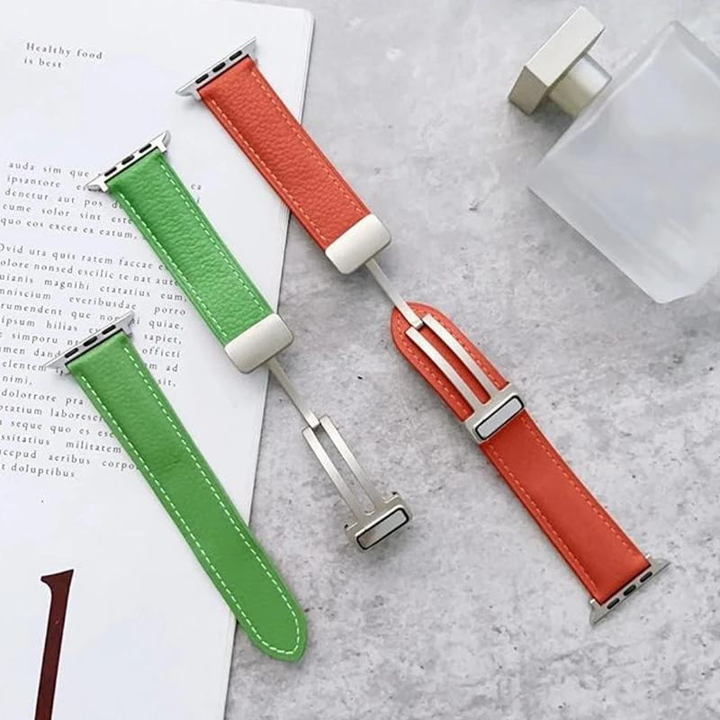 بند اسپریگ مدل Magnetic Leather SP مناسب برای اپل واچ Ultra / Ultra 2 49mm