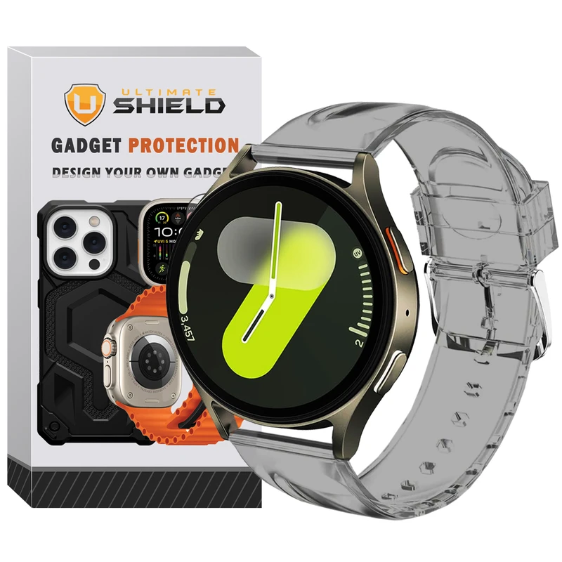 بند آلتیمیت شیلد مدل CL Silicone مناسب برای ساعت هوشمند سامسونگ Galaxy Watch 4 40mm / watch 4 42mm / watch 4 44mm / watch 4 46mm / Watch 5 40mm / Watch 5 44mm / Watch 5 pro 45mm