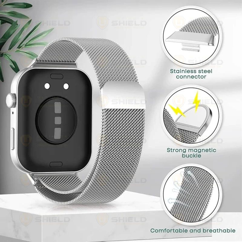 بند آلتیمیت شیلد مدل Milan Jelly GRD مناسب برای ساعت هوشمند شیائومی Redmi Watch 5 Active به همراه کاور
