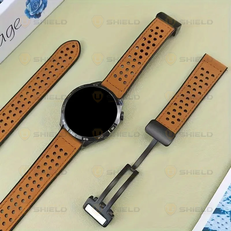 بند آلتیمیت شیلد مدل Dot Leather Magnet TW مناسب برای ساعت هوشمند شیائومی S1 / S1 Active / S2 / Mi Watch XMWTCL02 / Mi Watch Color 2 / Mi Watch Color