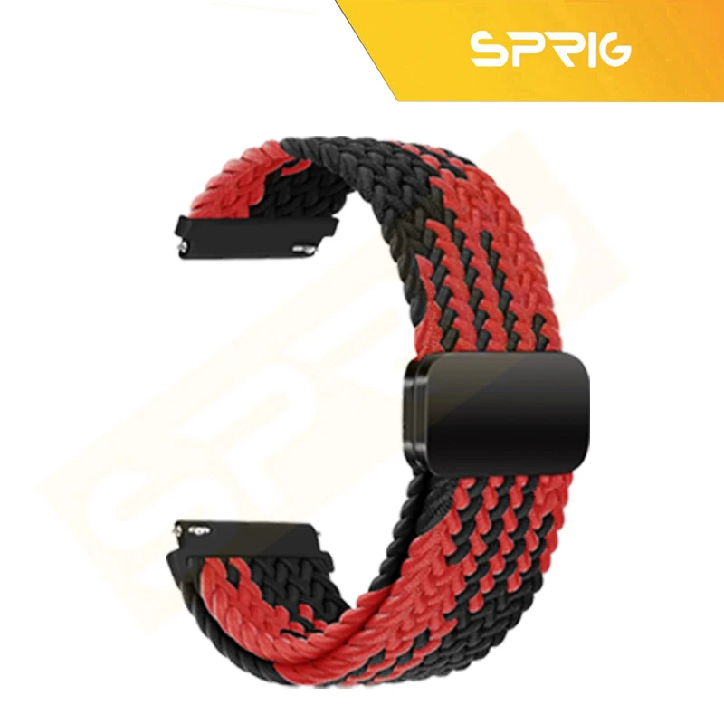 بند اسپریگ مدل Magnetic solo Braided TW مناسب برای ساعت هوشمند گلوریمی GX Race size 22mm