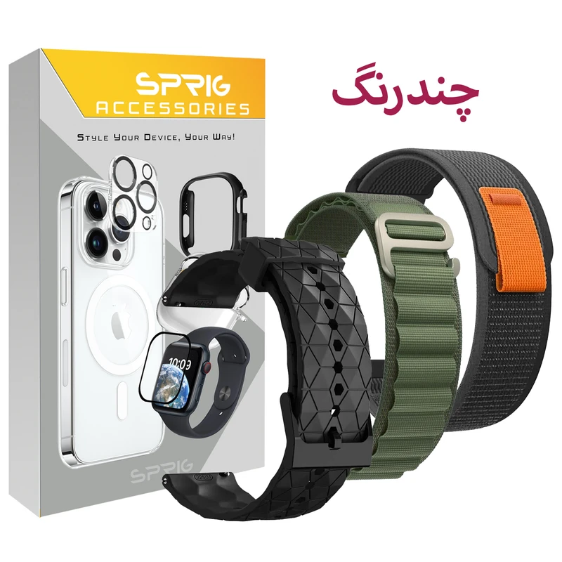 بند اسپریگ مدل favorite-2 مناسب برای ساعت هوشمند سامسونگ Galaxy Watch 6 40mm مجموعه 3 عددی